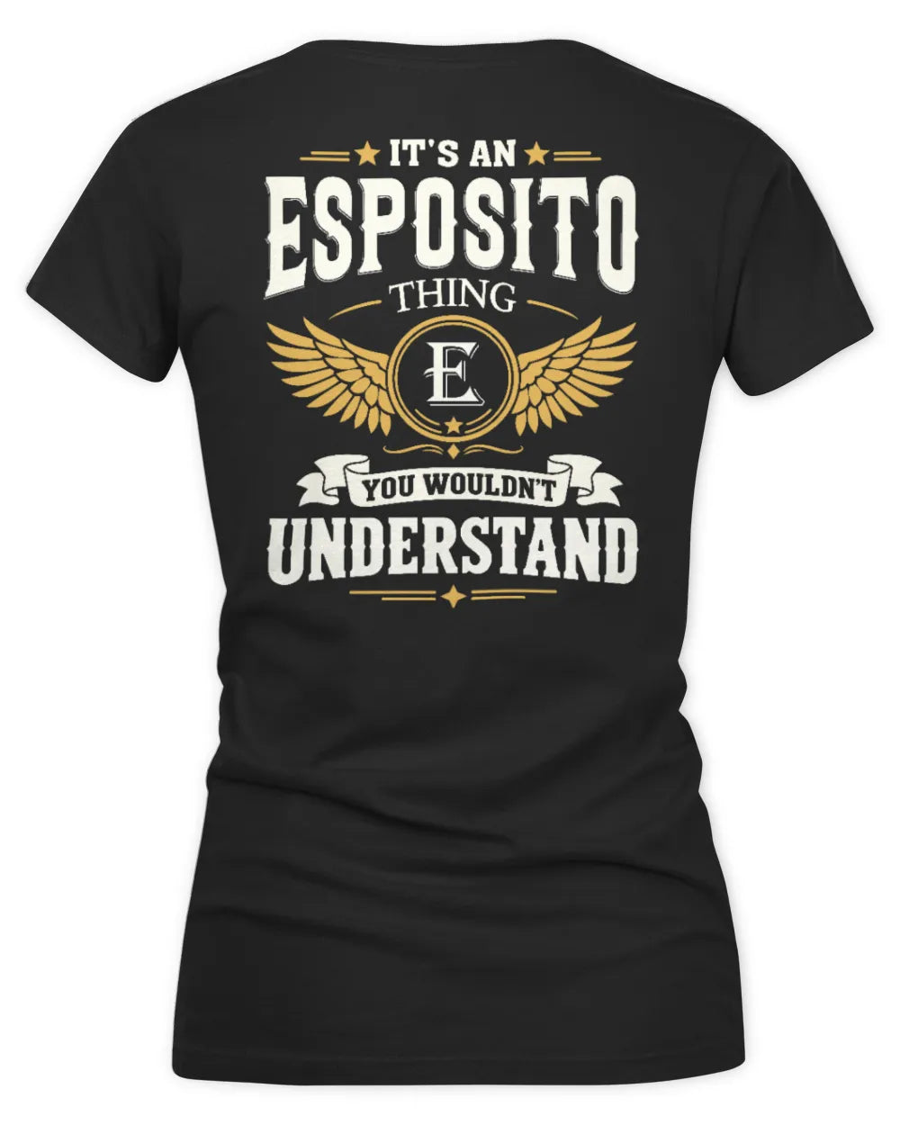ESPOSITO KT06-M008 It’s a [NAME] Thing – You Wouldn’t Understand | Personalized Vintage T-Shirt - Women's V-Neck T-Shirt - Black