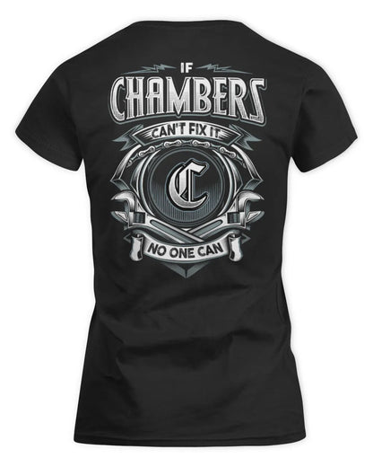 CHAMBERS AP81-K4-626 - Personalized Ahmed Quote Apparel “If Ahmed Can't Fix It, No One Can” - Women's Standard T-Shirt - Black