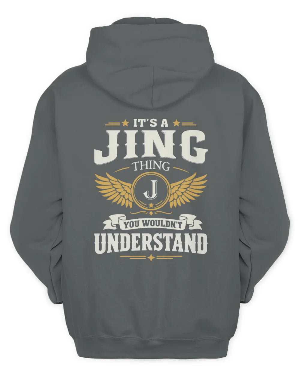 JING KT06-M008 It’s a [NAME] Thing – You Wouldn’t Understand | Personalized Vintage T-Shirt - Unisex Hoodie - Charcoal