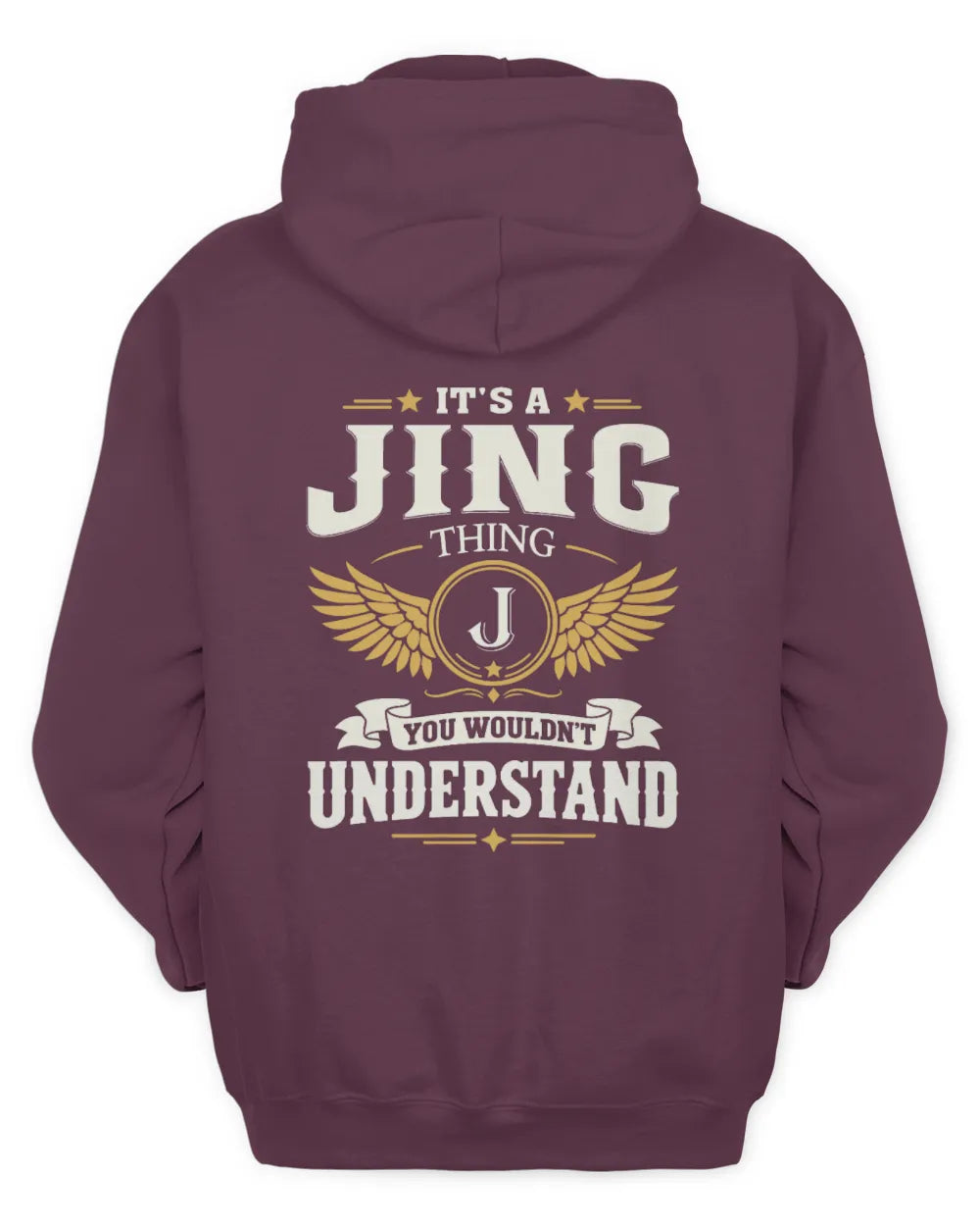 JING KT06-M008 It’s a [NAME] Thing – You Wouldn’t Understand | Personalized Vintage T-Shirt - Unisex Hoodie - Maroon