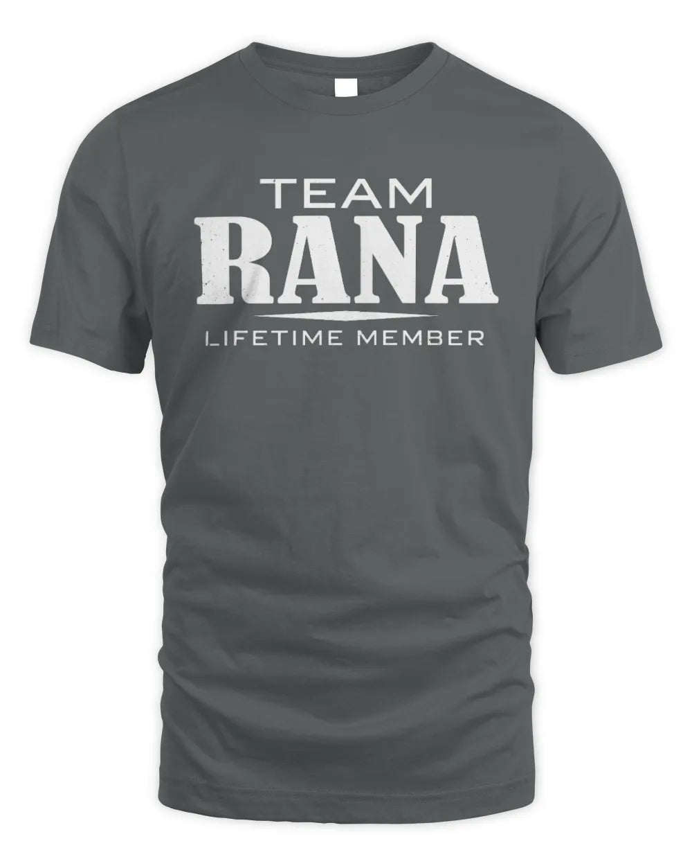 RANA BL62-K4-128 - Personalized “Team NAME Lifetime Member” - Unisex Standard T-Shirt - Charcoal