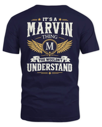 MARVIN KT06-M008 It’s a [NAME] Thing – You Wouldn’t Understand | Personalized Vintage T-Shirt - Unisex Standard T-Shirt - Navy
