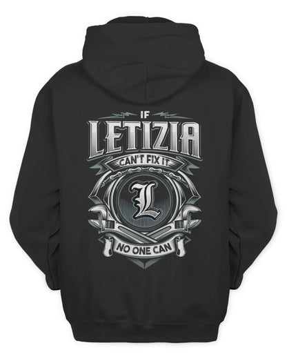LETIZIA AP81-K4-626 - Personalized Ahmed Quote Apparel “If Ahmed Can't Fix It, No One Can” - Unisex Hoodie - Black