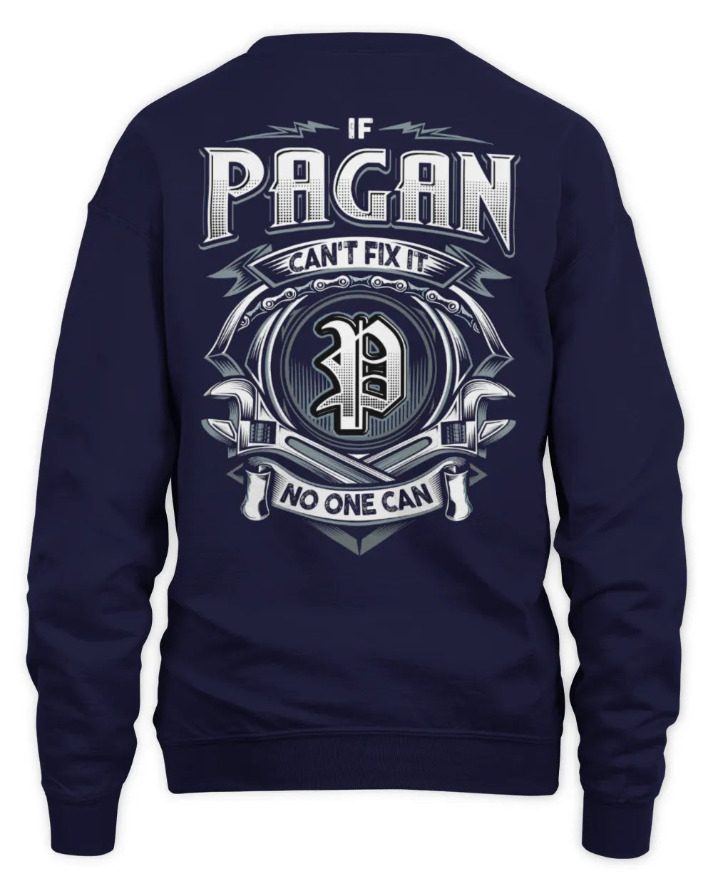 PAGAN AP81-K4-626 - Personalized Ahmed Quote Apparel “If Ahmed Can't Fix It, No One Can” - Unisex Sweatshirt - Navy