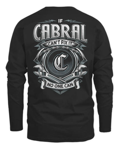 CABRAL AP81-K4-626 - Personalized Ahmed Quote Apparel “If Ahmed Can't Fix It, No One Can” - Men's Long Sleeved T-Shirt - Black