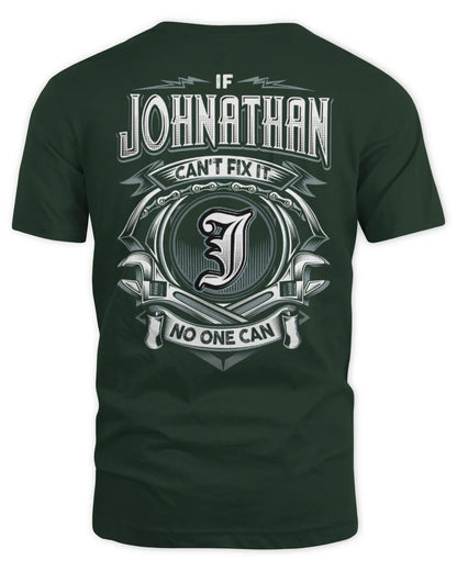 JOHNATHAN AP81-K4-626 - Personalized Ahmed Quote Apparel “If Ahmed Can't Fix It, No One Can” - Unisex Standard T-Shirt - Forest Green