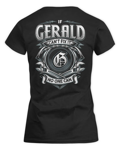 GERALD AP81-K4-626 - Personalized Ahmed Quote Apparel “If Ahmed Can't Fix It, No One Can” - Women's Standard T-Shirt - Black