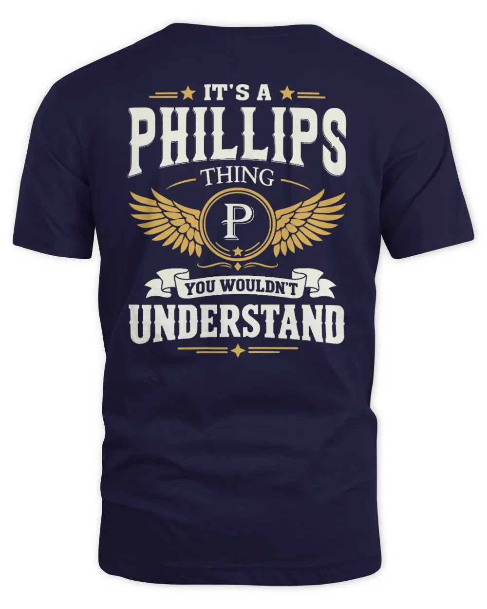 PHILLIPS KT06-M008 It’s a [NAME] Thing – You Wouldn’t Understand | Personalized Vintage T-Shirt - Unisex Standard T-Shirt - Navy