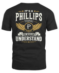 PHILLIPS KT06-M008 It’s a [NAME] Thing – You Wouldn’t Understand | Personalized Vintage T-Shirt - Unisex Standard T-Shirt - Black