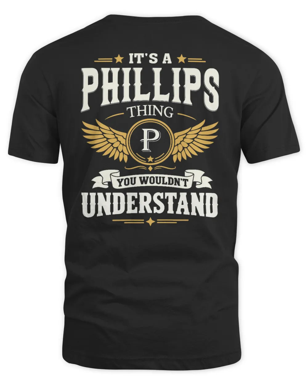 PHILLIPS KT06-M008 It’s a [NAME] Thing – You Wouldn’t Understand | Personalized Vintage T-Shirt - Unisex Standard T-Shirt - Black