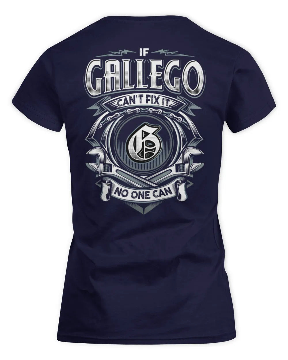 GALLEGO AP81-K4-626 - Personalized Ahmed Quote Apparel “If Ahmed Can't Fix It, No One Can” - Women's Standard T-Shirt - Navy