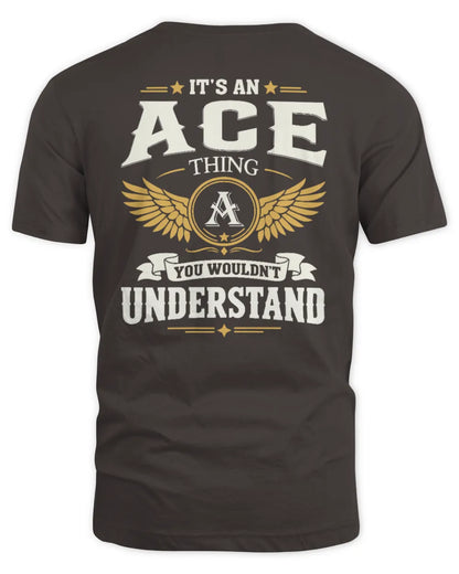 ACE KT06-M008 It’s a [NAME] Thing – You Wouldn’t Understand | Personalized Vintage T-Shirt - Unisex Standard T-Shirt - Dark Chocolate