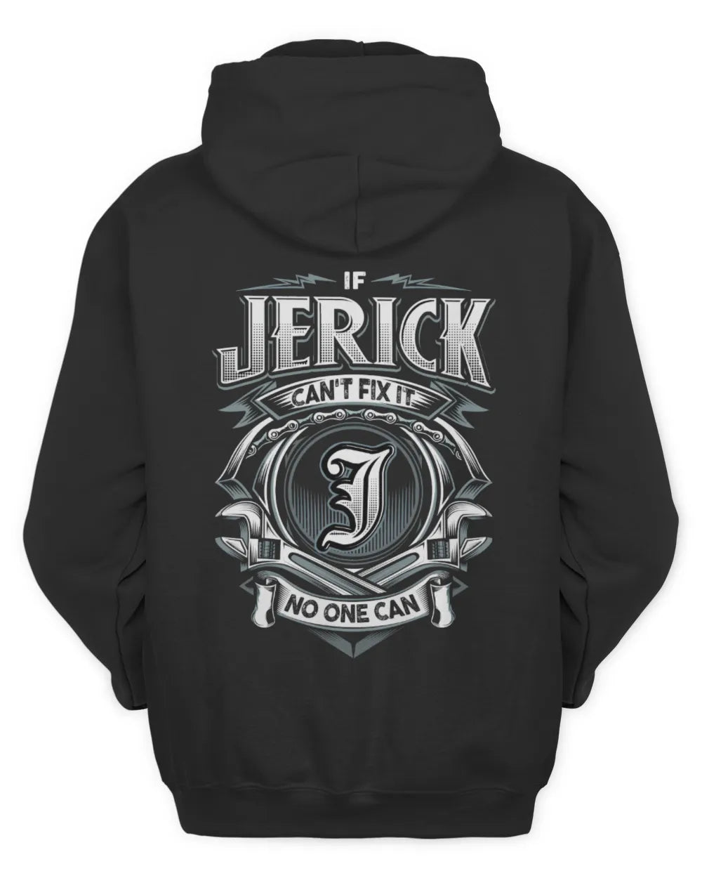 JERICK AP81-K4-626 - Personalized Ahmed Quote Apparel “If Ahmed Can't Fix It, No One Can” - Unisex Hoodie - Black