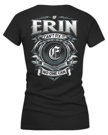 ERIN AP81-K4-626 - Personalized Ahmed Quote Apparel “If Ahmed Can't Fix It, No One Can” - Women's V-Neck T-Shirt - Black