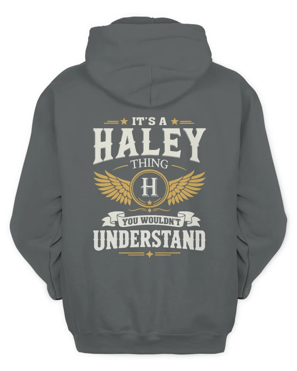 HALEY KT06-M008 It’s a [NAME] Thing – You Wouldn’t Understand | Personalized Vintage T-Shirt - Unisex Hoodie - Charcoal