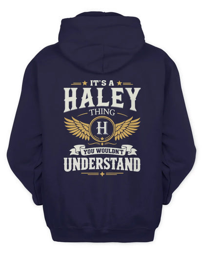 HALEY KT06-M008 It’s a [NAME] Thing – You Wouldn’t Understand | Personalized Vintage T-Shirt - Unisex Hoodie - Navy