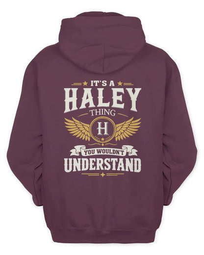 HALEY KT06-M008 It’s a [NAME] Thing – You Wouldn’t Understand | Personalized Vintage T-Shirt - Unisex Hoodie - Maroon