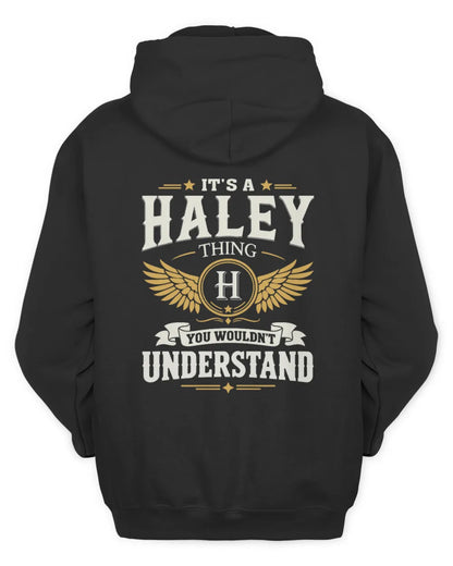 HALEY KT06-M008 It’s a [NAME] Thing – You Wouldn’t Understand | Personalized Vintage T-Shirt - Unisex Hoodie - Black