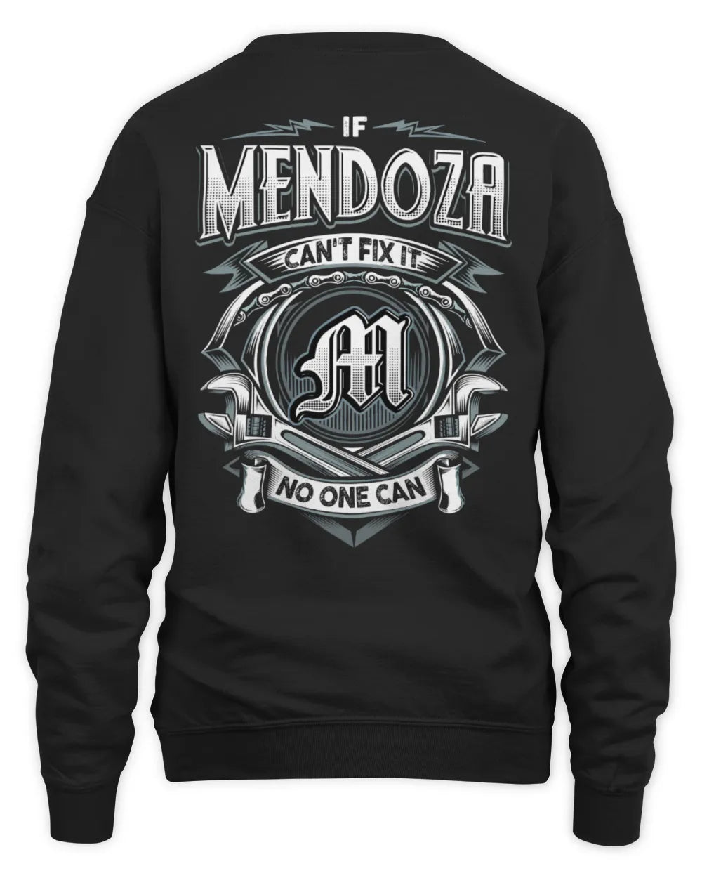 MENDOZA AP81-K4-626 - Personalized Ahmed Quote Apparel “If Ahmed Can't Fix It, No One Can” - Unisex Sweatshirt - Black