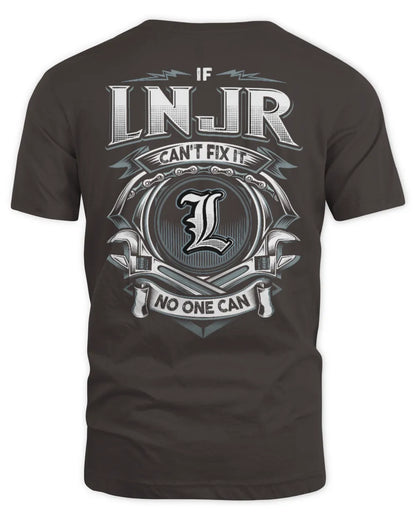 LNJR AP81-K4-626 - Personalized Ahmed Quote Apparel “If Ahmed Can't Fix It, No One Can” - Unisex Standard T-Shirt - Dark Chocolate