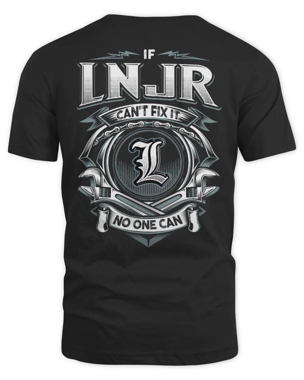 LNJR AP81-K4-626 - Personalized Ahmed Quote Apparel “If Ahmed Can't Fix It, No One Can” - Unisex Standard T-Shirt - Black