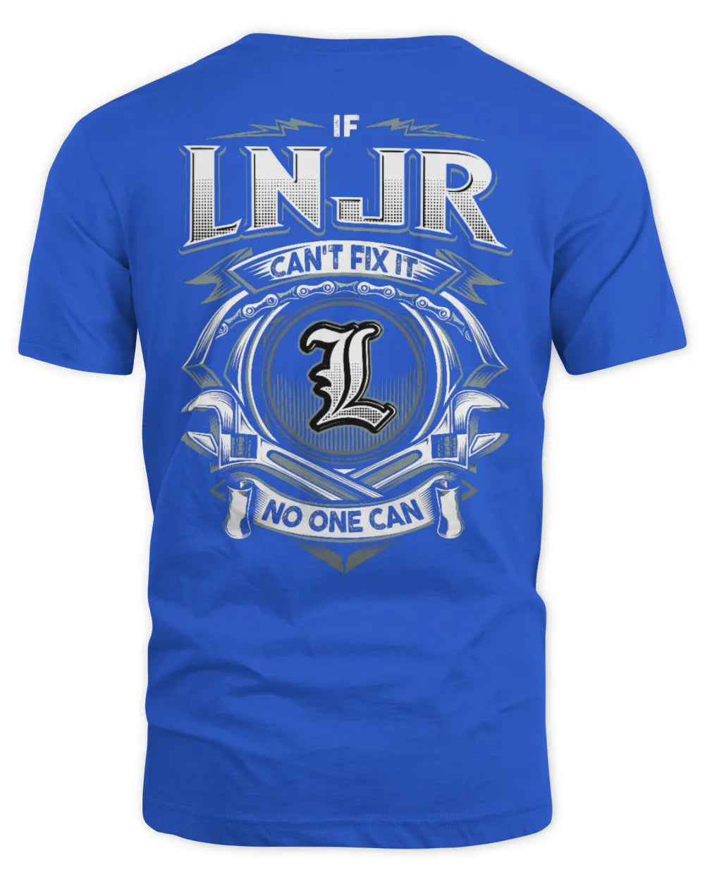 LNJR AP81-K4-626 - Personalized Ahmed Quote Apparel “If Ahmed Can't Fix It, No One Can” - Unisex Standard T-Shirt - Royal