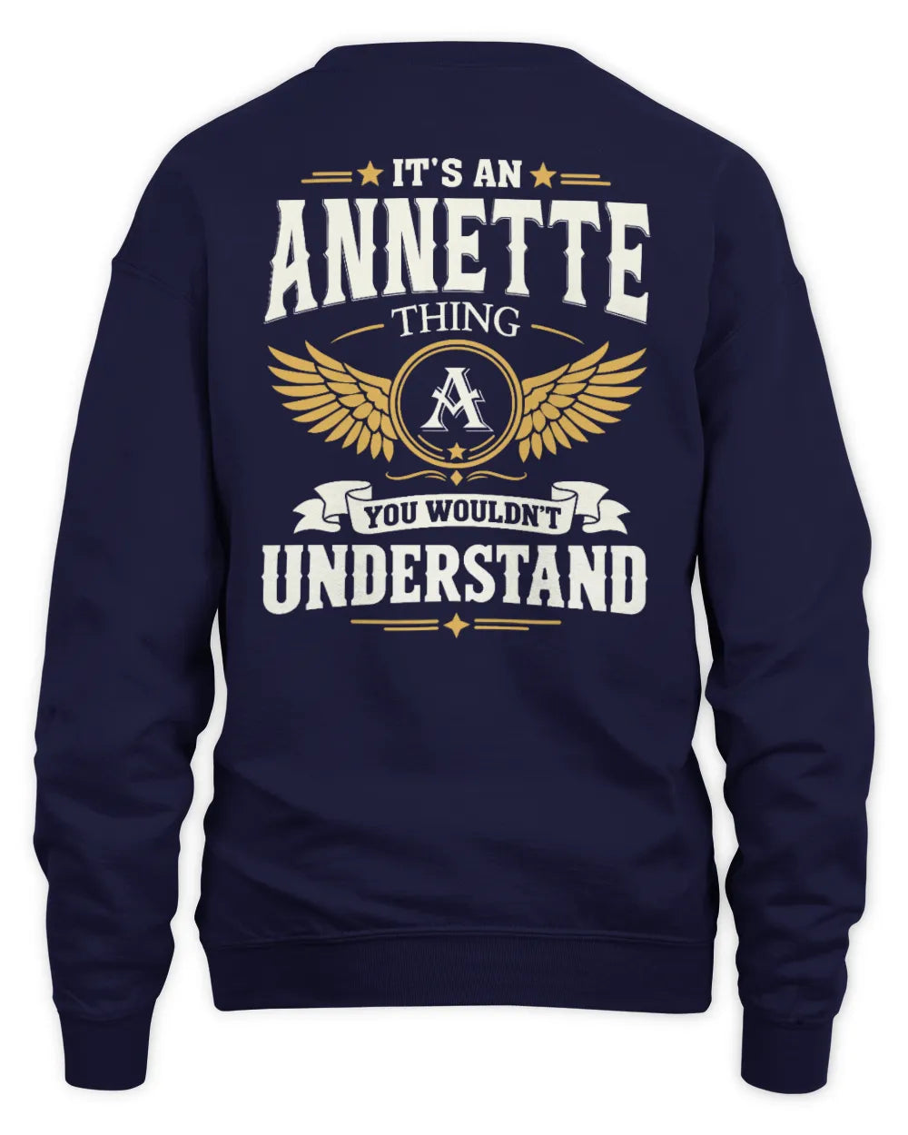 ANNETTE KT06-M008 It’s a [NAME] Thing – You Wouldn’t Understand | Personalized Vintage T-Shirt - Unisex Sweatshirt - Navy