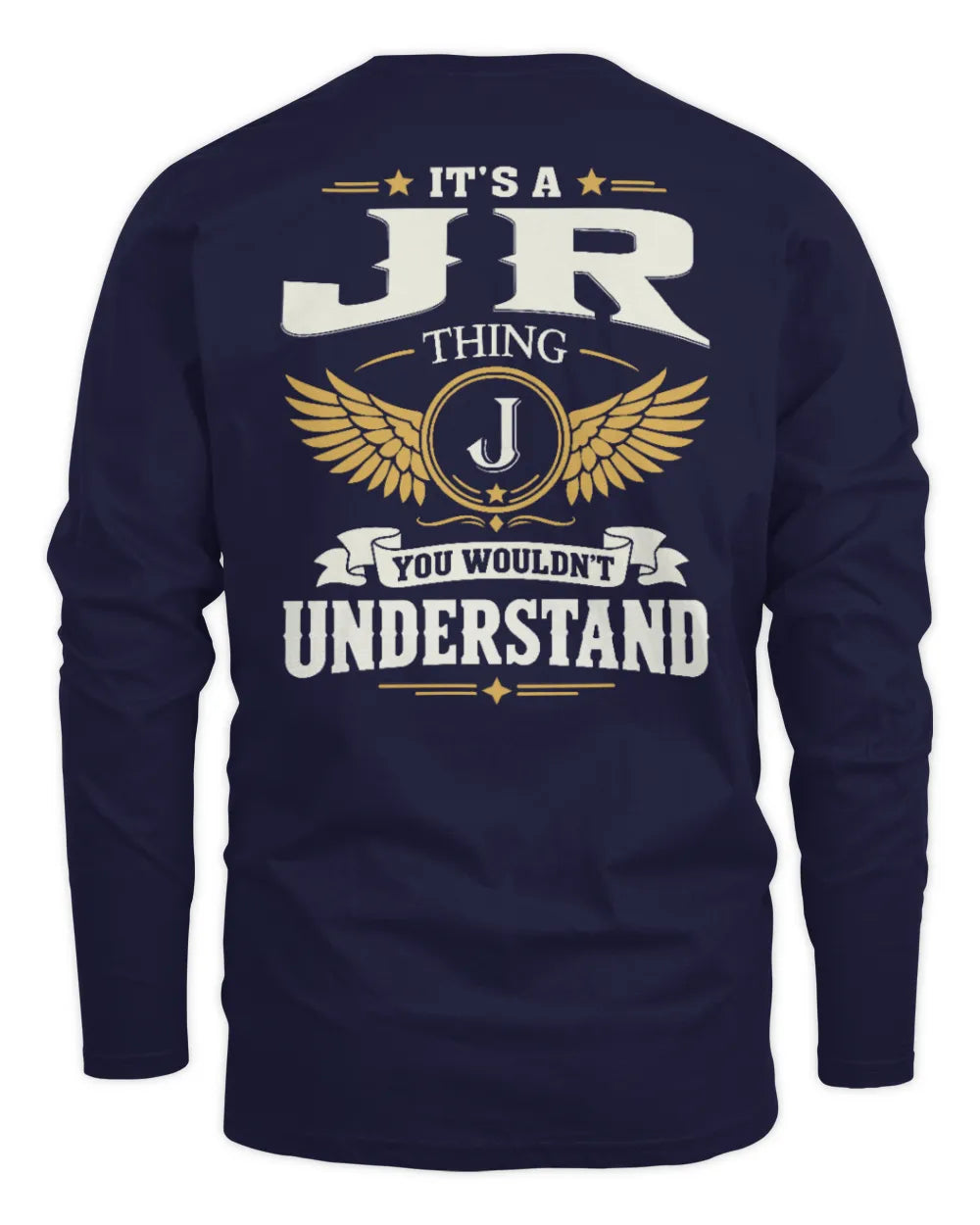 JR KT06-M008 It’s a [NAME] Thing – You Wouldn’t Understand | Personalized Vintage T-Shirt - Men's Long Sleeved T-Shirt - Navy