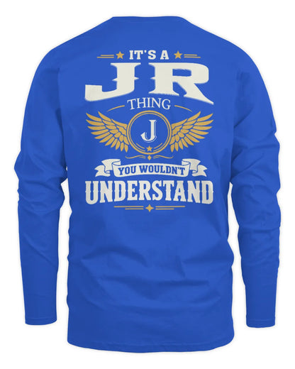 JR KT06-M008 It’s a [NAME] Thing – You Wouldn’t Understand | Personalized Vintage T-Shirt - Men's Long Sleeved T-Shirt - Royal