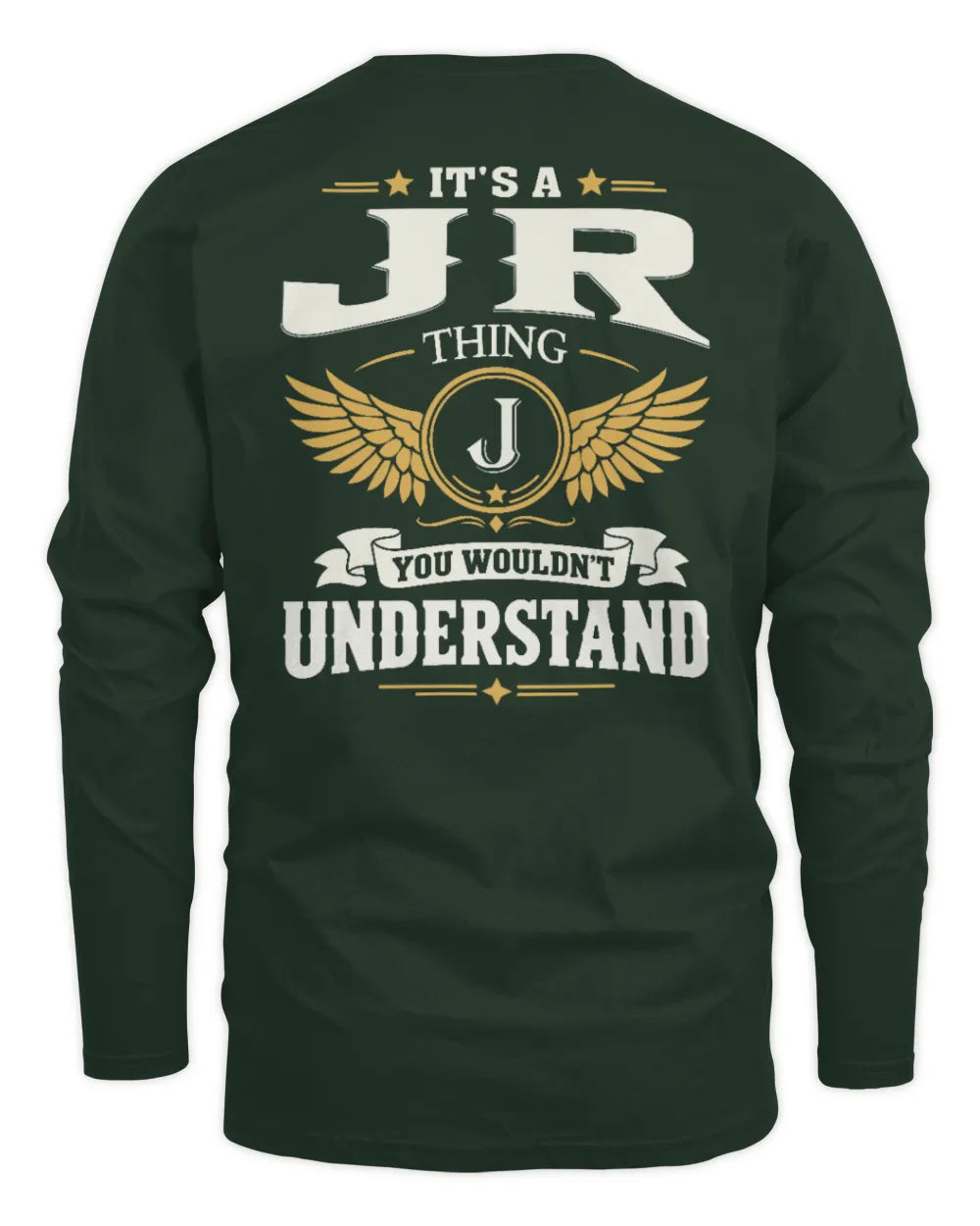 JR KT06-M008 It’s a [NAME] Thing – You Wouldn’t Understand | Personalized Vintage T-Shirt - Men's Long Sleeved T-Shirt - Forest Green