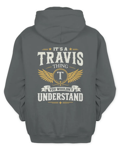 TRAVIS KT06-M008 It’s a [NAME] Thing – You Wouldn’t Understand | Personalized Vintage T-Shirt - Unisex Hoodie - Charcoal