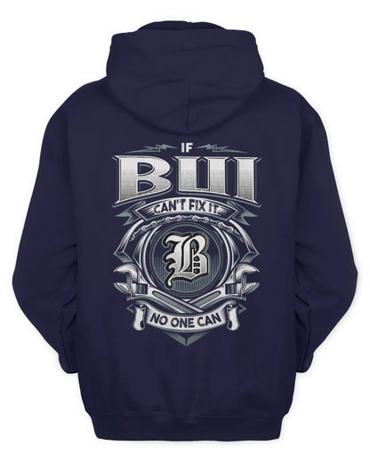 BUI AP81-K4-626 - Personalized Ahmed Quote Apparel “If Ahmed Can't Fix It, No One Can” - Unisex Hoodie - Navy
