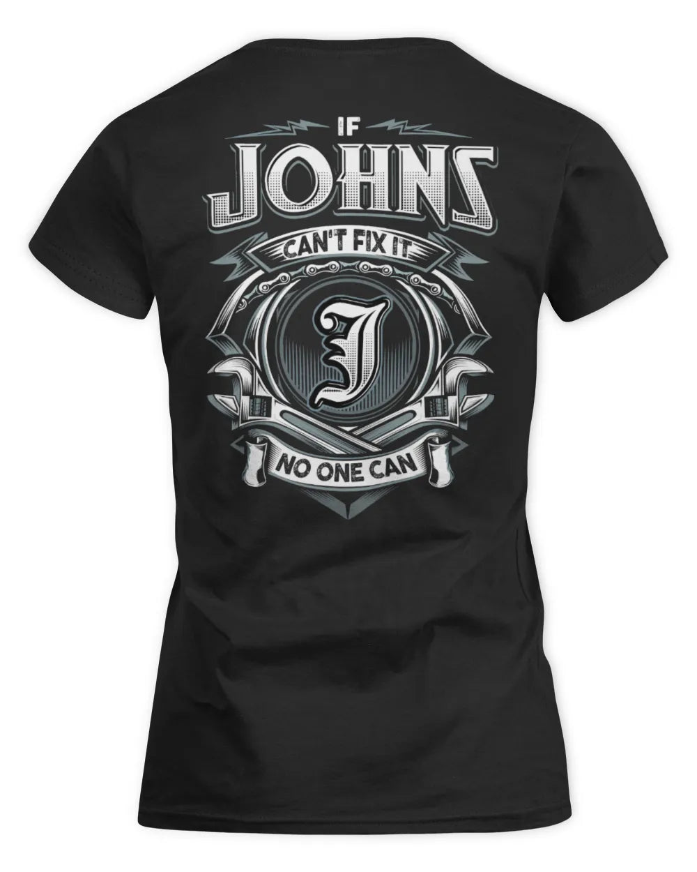JOHNS AP81-K4-626 - Personalized Ahmed Quote Apparel “If Ahmed Can't Fix It, No One Can” - Women's Standard T-Shirt - Black