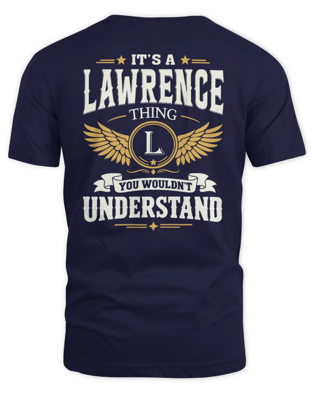 LAWRENCE KT06-M008 It’s a [NAME] Thing – You Wouldn’t Understand | Personalized Vintage T-Shirt - Unisex Standard T-Shirt - Navy