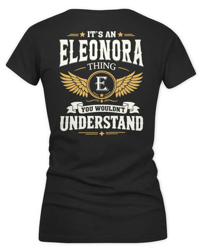 ELEONORA KT06-M008 It’s a [NAME] Thing – You Wouldn’t Understand | Personalized Vintage T-Shirt - Women's V-Neck T-Shirt - Black