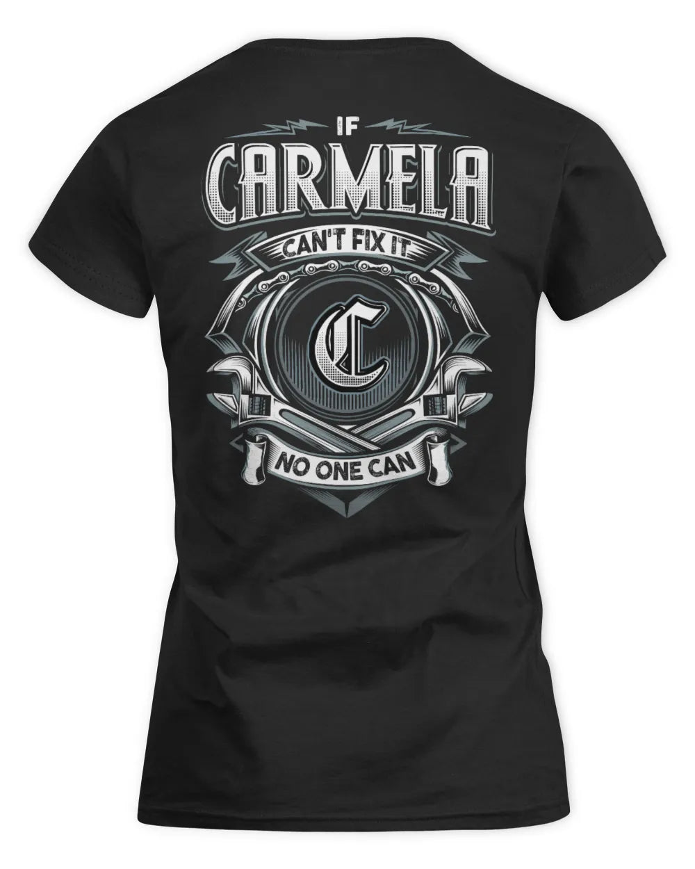 CARMELA AP81-K4-626 - Personalized Ahmed Quote Apparel “If Ahmed Can't Fix It, No One Can” - Women's Standard T-Shirt - Black