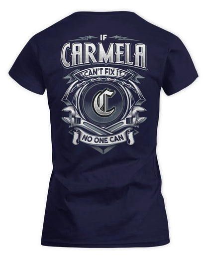 CARMELA AP81-K4-626 - Personalized Ahmed Quote Apparel “If Ahmed Can't Fix It, No One Can” - Women's Standard T-Shirt - Navy