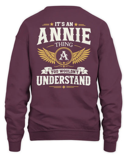 ANNIE KT06-M008 It’s a [NAME] Thing – You Wouldn’t Understand | Personalized Vintage T-Shirt - Unisex Sweatshirt - Maroon