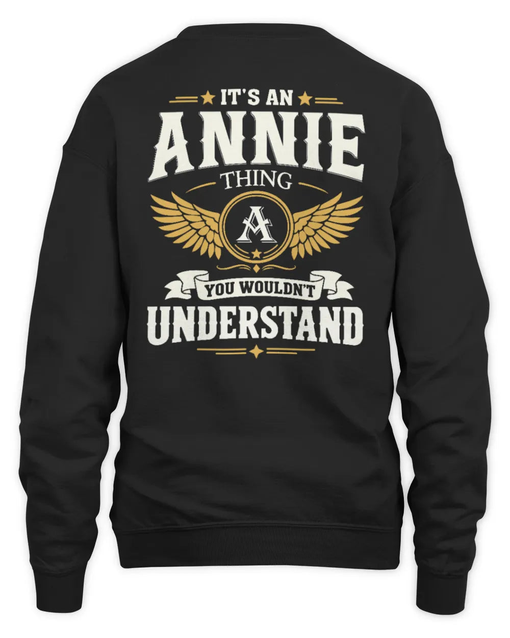 ANNIE KT06-M008 It’s a [NAME] Thing – You Wouldn’t Understand | Personalized Vintage T-Shirt - Unisex Sweatshirt - Black
