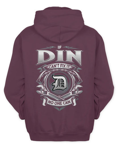 DIN AP81-K4-626 - Personalized Ahmed Quote Apparel “If Ahmed Can't Fix It, No One Can” - Unisex Hoodie - Maroon