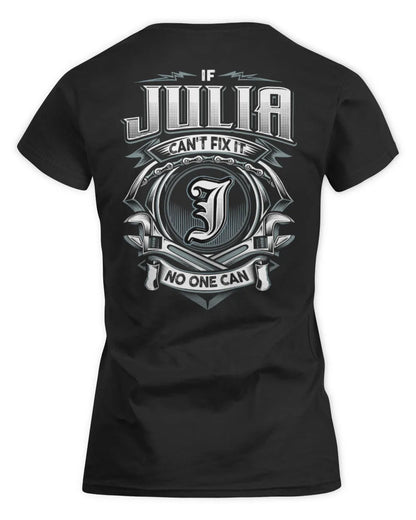 JULIA AP81-K4-626 - Personalized Ahmed Quote Apparel “If Ahmed Can't Fix It, No One Can” - Women's Standard T-Shirt - Black