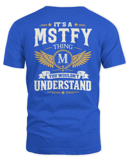 MSTFY KT06-M008 It’s a [NAME] Thing – You Wouldn’t Understand | Personalized Vintage T-Shirt - Unisex Standard T-Shirt - Royal