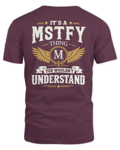 MSTFY KT06-M008 It’s a [NAME] Thing – You Wouldn’t Understand | Personalized Vintage T-Shirt - Unisex Standard T-Shirt - Maroon