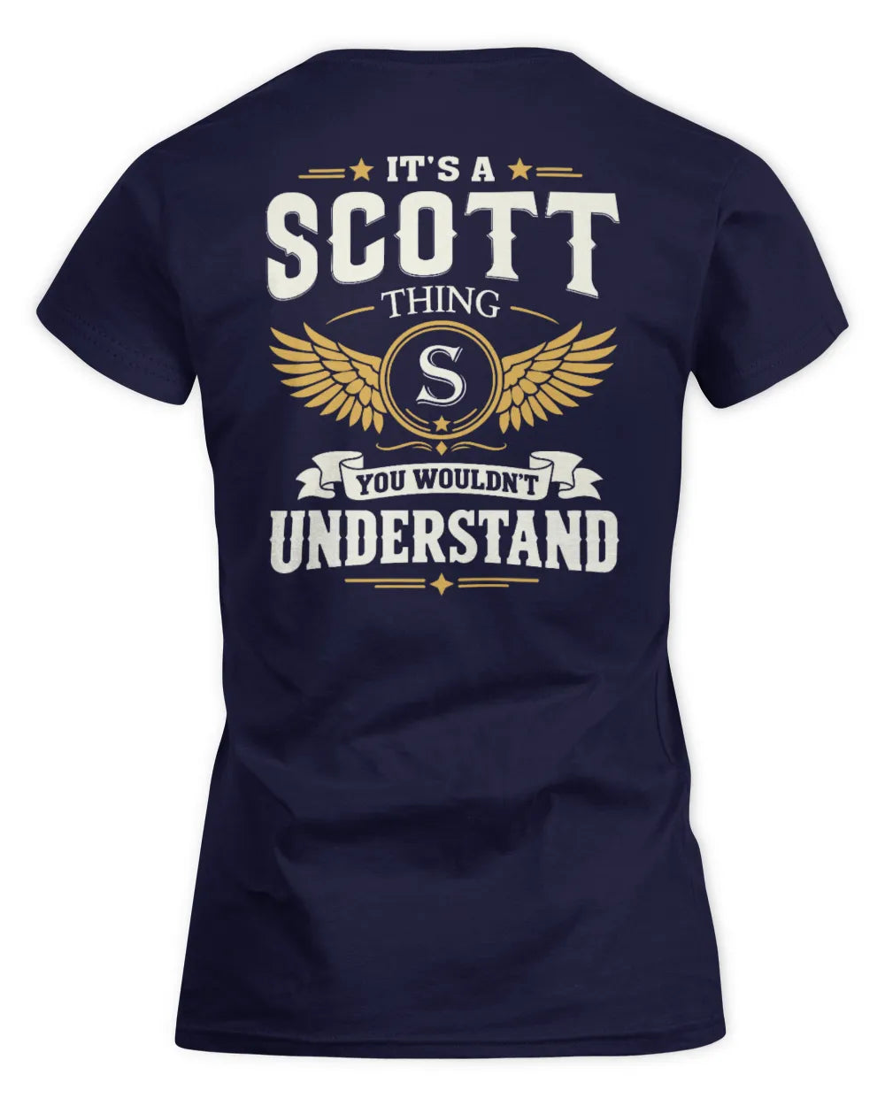 SCOTT KT06-M008 It’s a [NAME] Thing – You Wouldn’t Understand | Personalized Vintage T-Shirt - Women's Standard T-Shirt - Navy