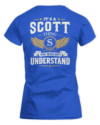 SCOTT KT06-M008 It’s a [NAME] Thing – You Wouldn’t Understand | Personalized Vintage T-Shirt - Women's Standard T-Shirt - Royal
