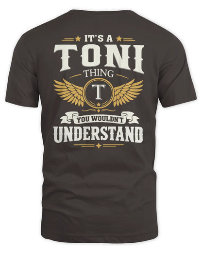 TONI KT06-M008 It’s a [NAME] Thing – You Wouldn’t Understand | Personalized Vintage T-Shirt - Unisex Standard T-Shirt - Dark Chocolate