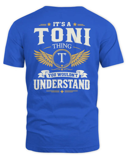 TONI KT06-M008 It’s a [NAME] Thing – You Wouldn’t Understand | Personalized Vintage T-Shirt - Unisex Standard T-Shirt - Royal