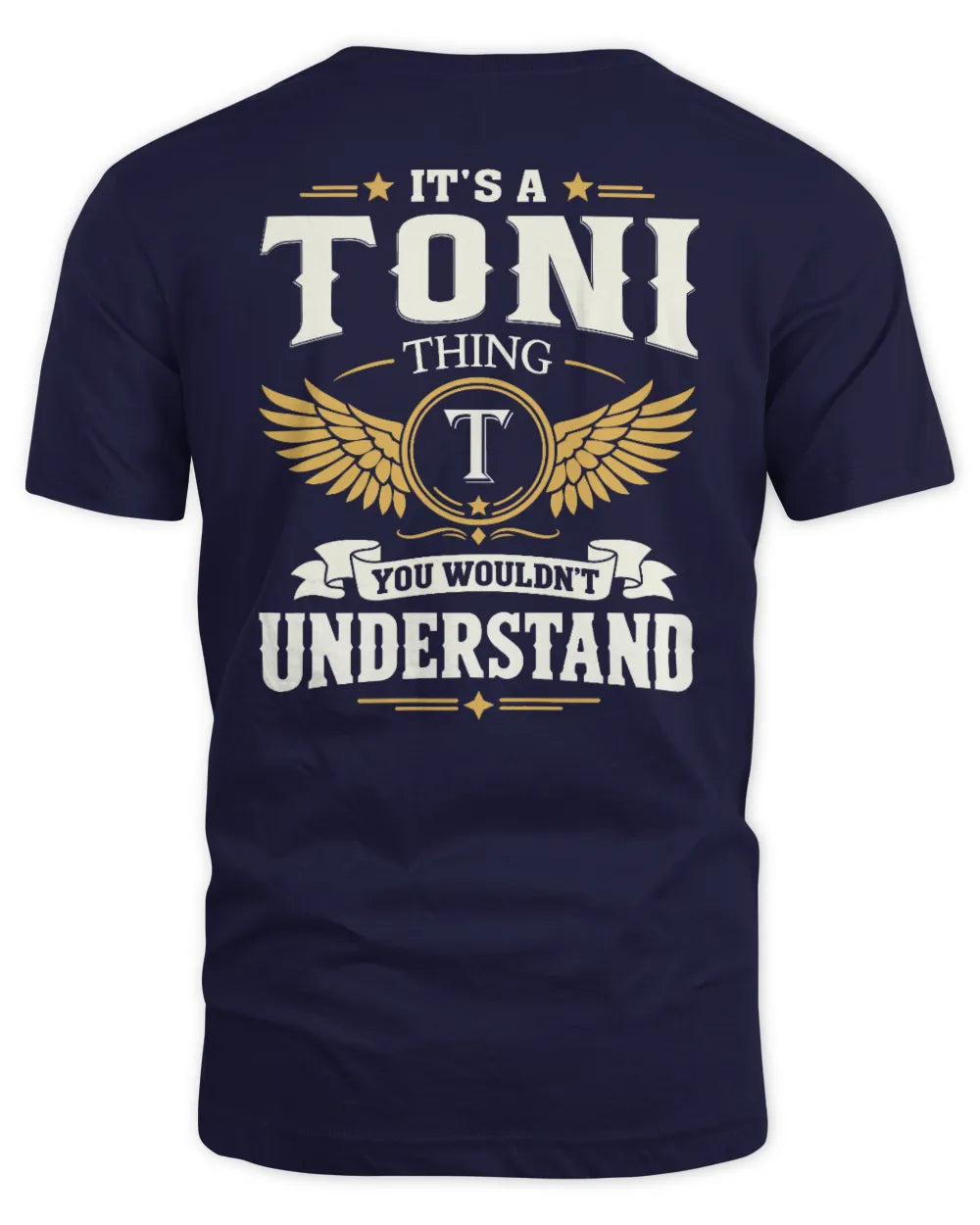 TONI KT06-M008 It’s a [NAME] Thing – You Wouldn’t Understand | Personalized Vintage T-Shirt - Unisex Standard T-Shirt - Navy