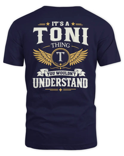 TONI KT06-M008 It’s a [NAME] Thing – You Wouldn’t Understand | Personalized Vintage T-Shirt - Unisex Standard T-Shirt - Navy