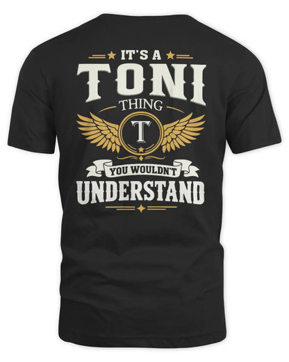 TONI KT06-M008 It’s a [NAME] Thing – You Wouldn’t Understand | Personalized Vintage T-Shirt - Unisex Standard T-Shirt - Black